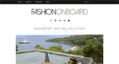 Desktop Screenshot of fashiononboard.net